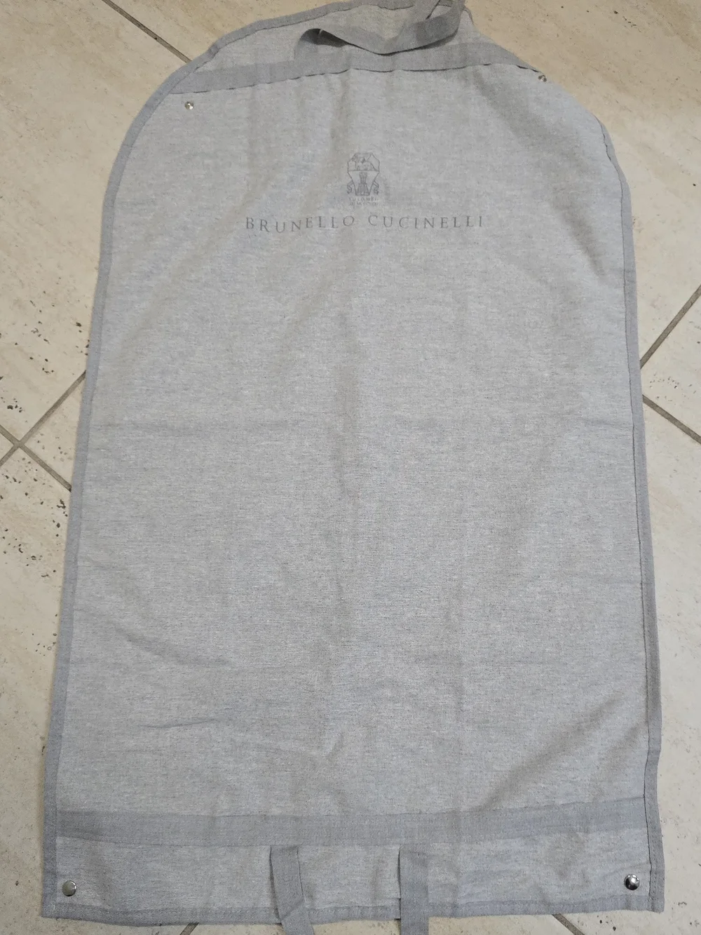 Bundle Of 3 Brunello Cucinelli Gray Garment Bag
